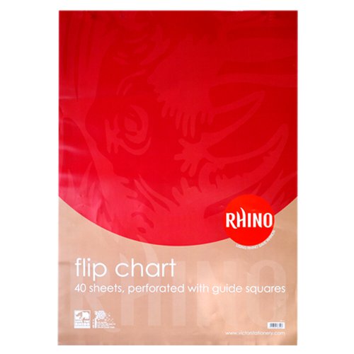 616701 Rhino Essentials Flipchart Printed A1 40 Leaves S20/B Rhfc5 3P