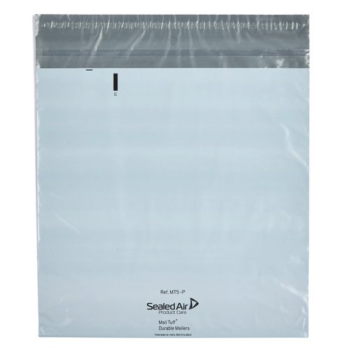Sealed Air Mail Tuff Durable Poly Mailers Mt5 Grey406x400mm + 82mm Lip 100/Bx