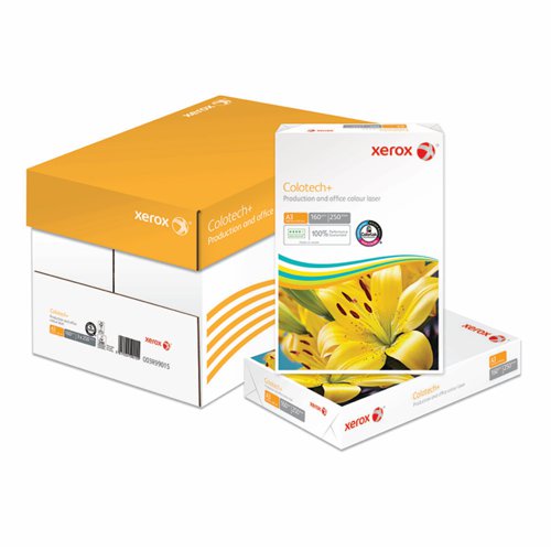 Xerox Colotech+ A3 Paper 160gsm White (Pack of 250) 003R99015 Plain Paper XX99015