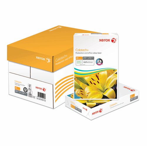 XX99018 Xerox Colotech+ A4 Paper 200gsm White (Pack of 250) 003R99018