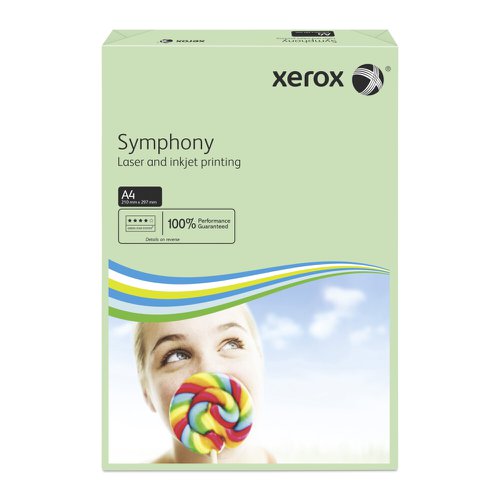 617546 Xerox Symphony PEFC2 A4 210X297mm 80Gm2 Mid Green Pack Of 500 003R93966