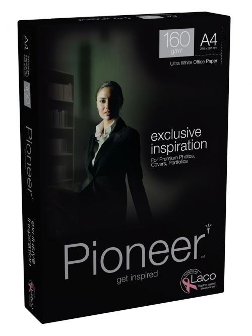 Pioneer White Card A4 210x297mm 160gsm Pack 250 Card PC1933