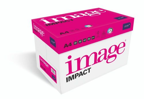 Image Impact is FSC accredited for sustainability, is guaranteed for 200 years + for archiving, and has built in ColorLok Technology for great print results.  A premium, high white quality paper guaranteed for colour work on laser and inkjet printers, and copiers. Use For, Full colour documents, high volume printing, duplex printing - reports, presentations, photographs, letterheads. Techniques, Full colour laser, full colour inkjet, plain paper fax machines, high volume printing, duplex printing.