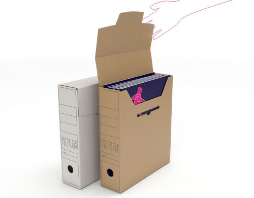 A range of boxes for archival and long-term storage purposesUse For, Storing and archiving documents over long periods.