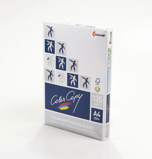 Color Copy Paper Coated Glossy FSC Mix Credit A3 420x297 mm 250Gm2 White 12Pack of 5