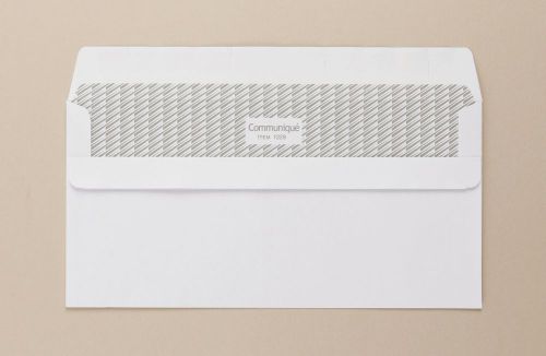 Communique Wallet Envelope Selfseal DL 110x220mm 100Gm2 White Pack of 500 01229