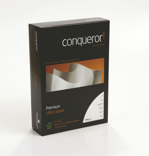 Conqueror Paper Laid High A4 White 100gsm Ream (Pack of 500) CQP0324HWNW