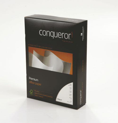 Conqueror Paper High White Wove A4 100gsm Ream (Pack of 500) CQW0324HWNW