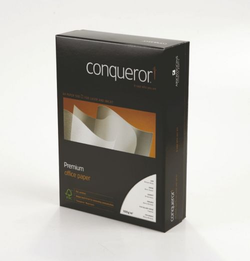 Conqueror Paper Laid Brilliant A4 White 100gsm Ream (Pack of 500) CQP0324032BWNW