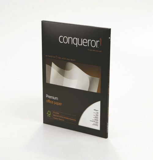 Conqueror Paper Laid Brilliant A4 White 100gsm Ream (Pack of 500) CQP0324032BWNW