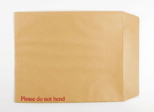 616198 | White and Manilla board backed envelopes, ideal where contents need protection.  Printed with 'Please do not bend' on the front in red.