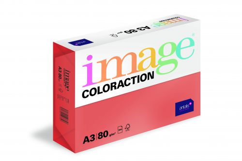 Image Coloraction Tinted Paper A3 80gsm Deep Red Chile (Pack 500) 21347 610767