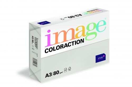 Image Coloraction Tinted Paper A3 80gsm Mid Grey Iceland (Pack 500) 89637 610960