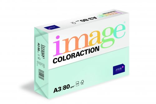 Image Coloraction Tinted Paper A3 80gsm Pale Blue Lagoon (Pack 500) 89625 610951