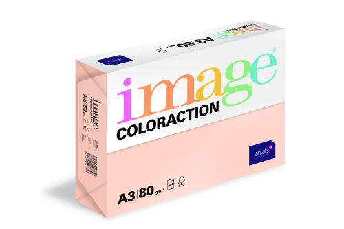 Image Coloraction Tinted Paper A3 80gsm Pale Salmon Savana (Pack 500) 89628 610954