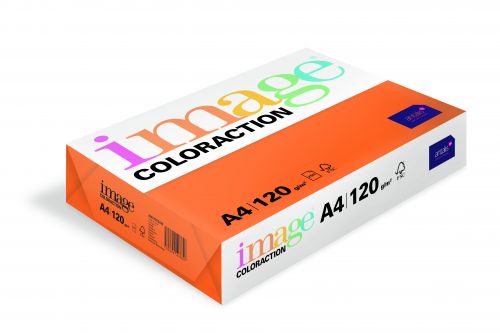 Image Coloraction Tinted Paper A4 120gsm Deep Orange Amsterdam (Pack 250) 89333 610910