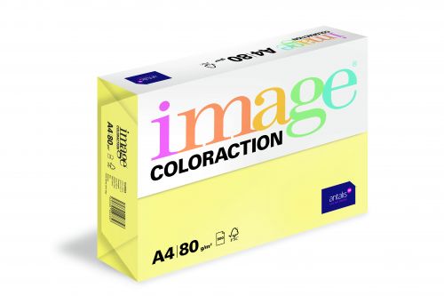 Image Coloraction Florida FSC Mix Credit A4 210x297 mm 80Gm2 Lemon Yellow Pack of 500