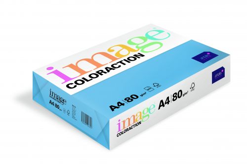 Image Coloraction Malta FSC Mix Credit A4 210x297 mm 80Gm2 Mid Blue Pack of 500