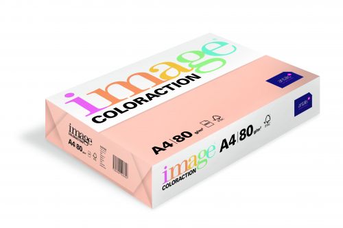 Image Coloraction Savana FSC Mix Credit A4 210x297 mm 80Gm2 Pale Salmon Pack of 500 78504