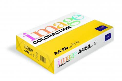 Image Coloraction Tinted Paper A4 80gsm Dark Yellow Sevilla (500) 89616