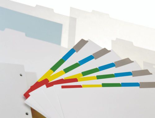 Xerox 5 Part Plastic Reinforced Dividers A4+ White 500/Pack 003R97229