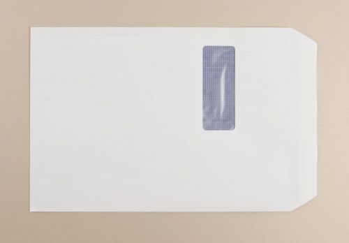Spey Envelope White Wove 90gm C4 324x229mm Self Seal Window Pack 250 Window Envelopes EN9693