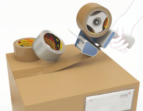 132m Long Buff Brown Dispenser Parcel Packaging Tape Carton Cardboard Box 