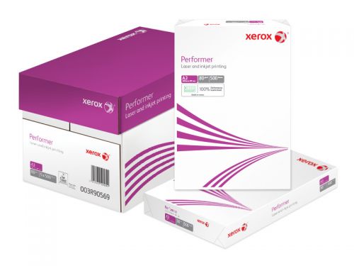 Xerox Performer A3 420x297mm Paper Ream-Wrapped 80gsm White Ref 62303 [Pack of 500]