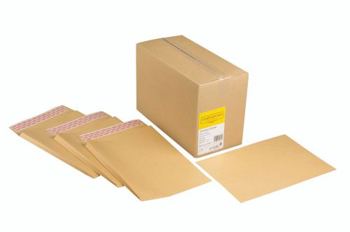 Zambesi Manilla Gusset Envelope 120gm C4 324x229x25mm Superseal Boxed 125 Plain Envelopes EN9698