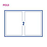 Pcl3 Digital Labels White M/C Gloss Perm 190x275mm 2 La/Sht 100Sht/Box 3P