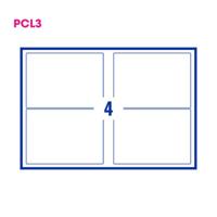 Pcl3 Digital Labels White M/C Gloss Perm 195x139mm 4 La/Sht 100Sht/Box 3P
