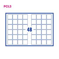 Pcl3 Digital Labels White M/C Gloss Perm 45x45mm 48La/Sht 100Sht/Box 3P