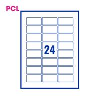 Pcl6030 White Perm Labels 24 Lab/Sht 4800/Bx 200Sh A4/Bx