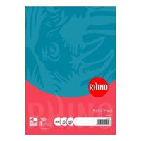 Rhino Refill Pad 8mm Ruled Headbound A4 80 Leaves Pack Of 6 Haf 3P