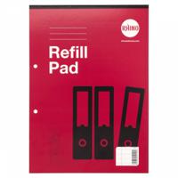 Rhino Refill Pad A4 80L 8MM RULED & MARGIN HEADBOUND PACK 6 HAFM-8