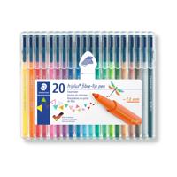 Triplus Colour Fibre Tips Assorted Pack Of 20 323Sb20 3P