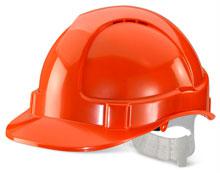 Orange Plastic Harness Economy Vented S/Helmet Bbe vsho