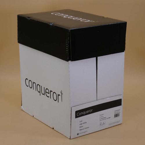 Conqueror Paper Texture Laid High White FSC4 A4 210x297mm 100Gm2 Watermarked Pack 500