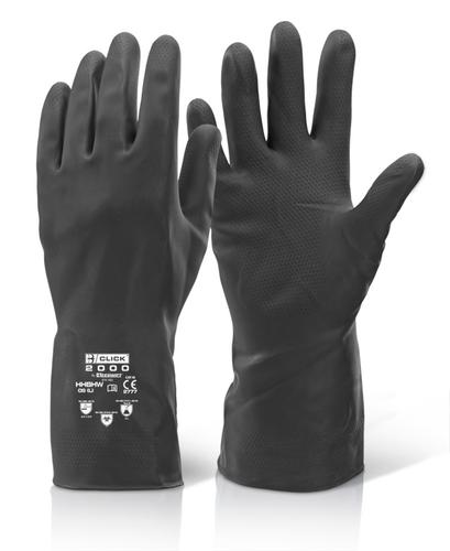 Click 00 Rubber Gloves House Hold Hw Black L 9 9 5 Hhbhwl