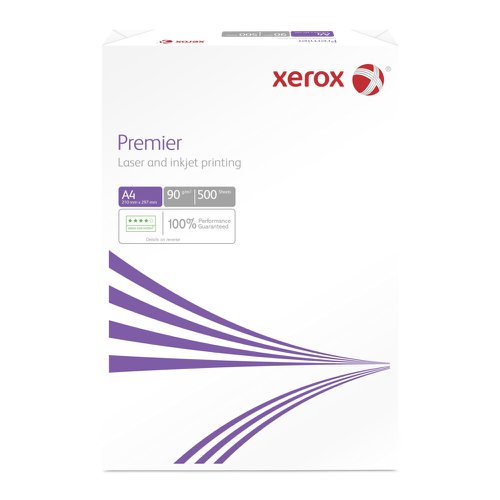 Xerox Premier A4 210X297mm 90Gm2 PEFC Pack 500 Plain Paper PC2356