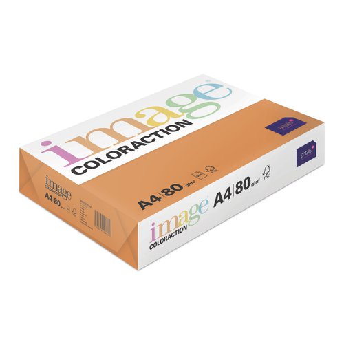Image Coloraction Tinted Paper A4 80gsm Deep Orange Amsterdam (Pack 500) 21339 610764