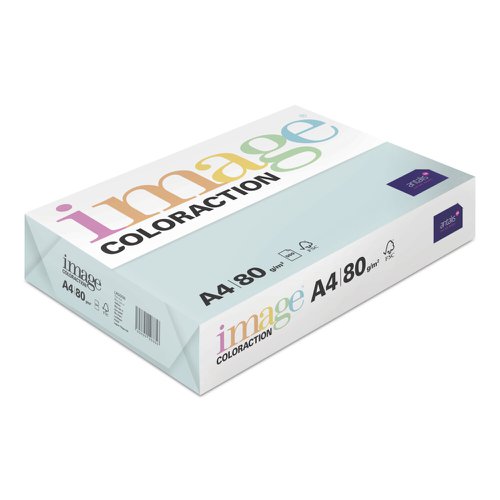 Image Coloraction Tinted Paper A4 80gsm Pale Blue Lagoon (Pack 500) 89601 610934