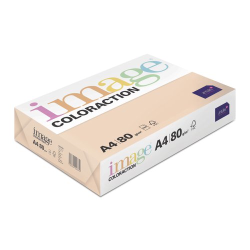 Image Coloraction Tinted Paper A4 80gsm Pale Salmon Savana (Pack 500) 89604 610937