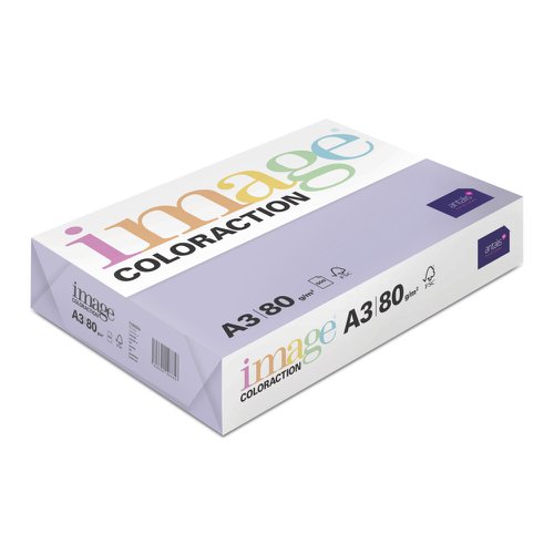 Coloraction Tinted Paper Mid Lilac (Tundra) FSC4 A3 297X420mm 80Gm2 Pack 500