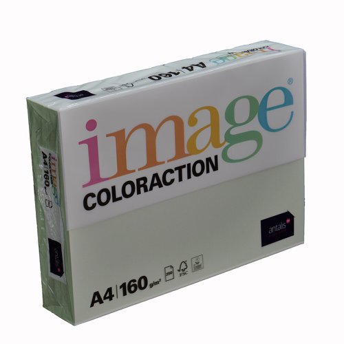 Image Coloraction Jungle pale green card A4 160gsm pack 250 sheets