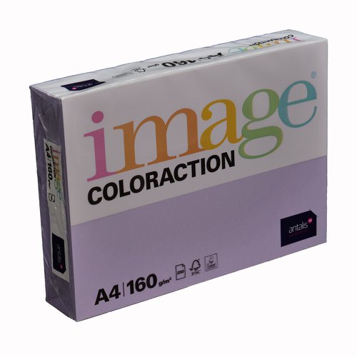 Image Coloraction Tundra FSC4 A4 210X297mm 160Gm2 210mic Mid Lilac Pack Of 250