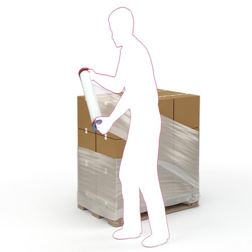 Reinforced Stretch Film 500mmx300m 17 Micron (Pack of 6) 68587