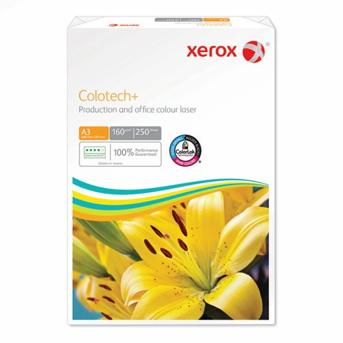617587 Xerox Colotech+ FSC Mix 70% A3 420X297mm 160Gm2 Short Grain 003R99015 Pack 250