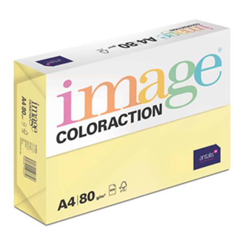 Image Coloraction Florida FSC Mix Credit A4 210x29 7mm 80Gm2 Lemon Yellow Pack of 500