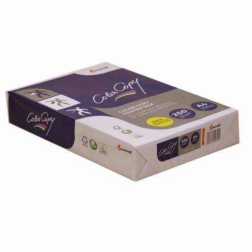 Color Copy Paper Coated Silk FSC Mix Credit A4 210 x297 mm 250Gm2 White Pack of 250